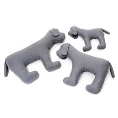 TOY DOG hellgrau, waschbar bei 95°C