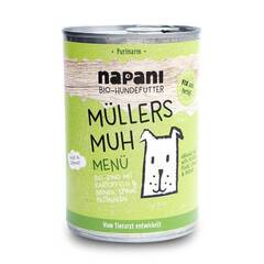 Bio Nassfutter für Hunde Menü „Müllers Muh“ • purinarm