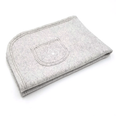 Bio Hundedecke mit beruhigendem Duftkissen, hellgrau meliert