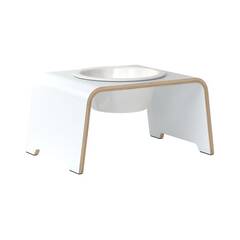 dogBar® Single M HPL weiß mit Porzellan