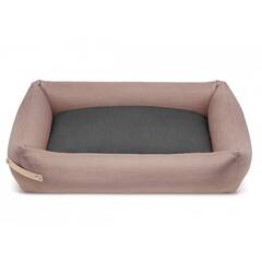 Labbvenn® Hundebett mit Rand STOKKE pink | grau