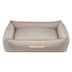 Labbvenn® Hundebett mit Rand TÖVE nussbraun