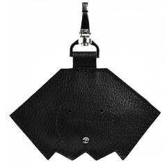 Kotbeutelspender MINNI aus Leder in schwarz