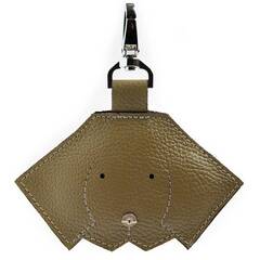 Kotbeutelspender MINNI aus Leder in taupe