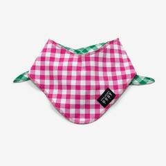 Hunde-Bandana Vichy Karo pink | grün