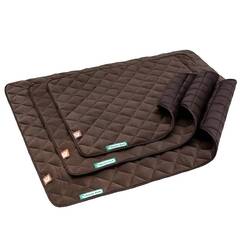 Fleece Hundedecke gesteppt, dunkelbraun