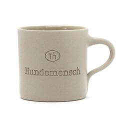 "Hundemensch" – handgefertigte Tasse aus Keramik