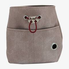 Leckerlibeutel mit Zugband und Karabiner SNACKER • rose tan