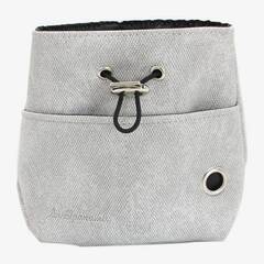 Leckerlibeutel mit Zugband und Karabiner SNACKER • glacier grey