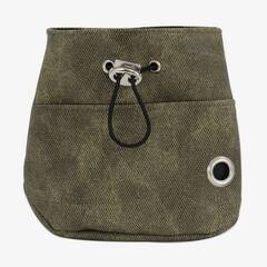 Leckerlibeutel mit Zugband und Karabiner SNACKER • kale green