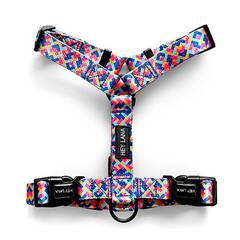 Y-Geschirr mit verstellbarem Brustgurt • pink | türkis