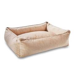 Classic Hundebett Samt SAND • GLAM