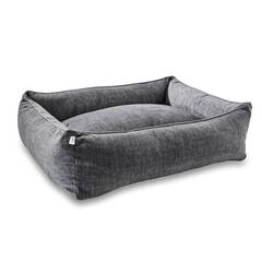 Classic Hundebett Samt GRAPHIT • GLAM