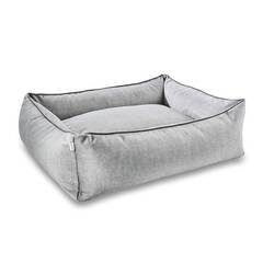 Classic Hundebett Samt SILVER • GLAM