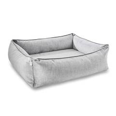 Orthopädisches Hundebett Samt SILVER • GLAM