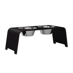 dogBar® L - Eiche dunkel mit Edelstahl