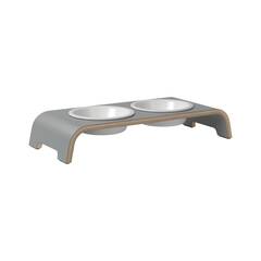 dogBar® S - HPL grau mit Porzellan