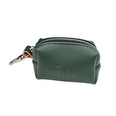 Kotbeutelspender grün • Kunstleder