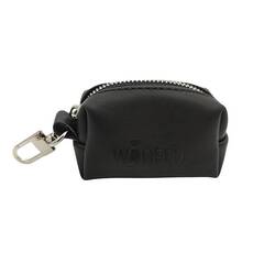 Kotbeutelspender schwarz • Kunstleder