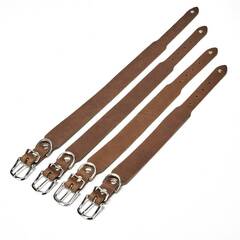 Lederhalsband Hund verstellbar • dunkelbraun