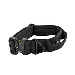 Breites Tactical Halsband mit Griff • gepolstert • schwarz