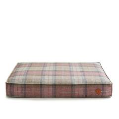Hundekissen Karo-Tweed "Bluebell" • reine Wolle