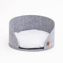Filz Hundekörbchen grau • Luna