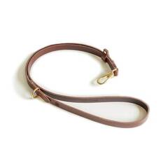 Premium Umhänge-Hundeleine aus Leder "Body Chestnut" • Handarbeit