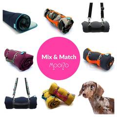 Reisedecke für kleine Hunde, konfigurierbar ★ MooiZo Dog'n'Roll