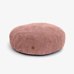 Rundes Hundekissen Cord altrosa • Roi Dusky Pink