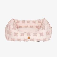 Design Hundebett 100% Baumwolle rosé • Kingston FLOWERS