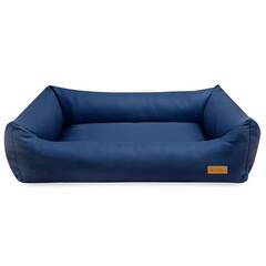 Hundebett orthopädisch • Kunstleder dunkelblau • FAMOUS