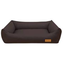 Hundebett orthopädisch • Kunstleder dunkelbraun • FAMOUS