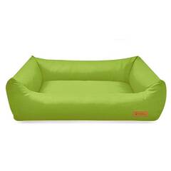 Hundebett orthopädisch • Kunstleder limette • FAMOUS