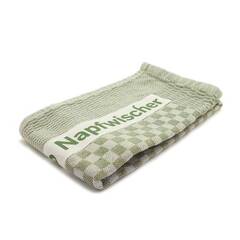 Napfwischer grün • robustes Geschirrtuch für den Hundenapf