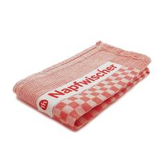 Napfwischer rot • robustes Geschirrtuch für den Hundenapf