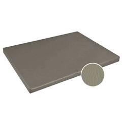 Orthopädische Hundematte Kunstleder taupe hell • PERFECT