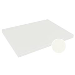 Orthopädische Hundematte Kunstleder weiß • PERFECT