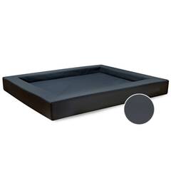 Orthopädisches Hundebett • Kunstleder graphit • COMPACT