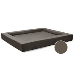 Orthopädisches Hundebett • Kunstleder taupe • COMPACT