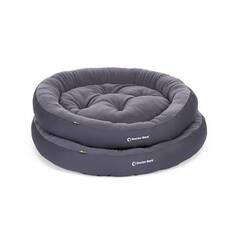 Anti-Stress Hundebett, waschbar 60 Grad • Hundenest grau
