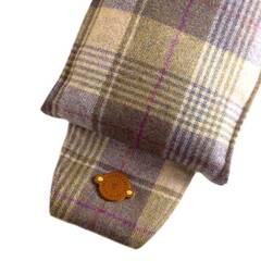 Hundebett-Kopfkissen Tweed "Blackberry" • reine Wolle