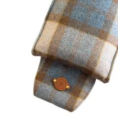 Hundebett-Kopfkissen Tweed "Kingfisher" • reine Wolle