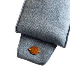 Hundebett-Kopfkissen Tweed "Magpie" • reine Wolle