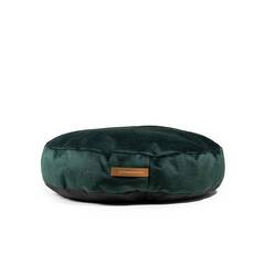 Hundekissen Samt • dunkelgrün • aus Recycling-Materialien