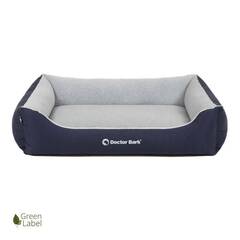 Hundebett dunkelblau • waschbar bei 60 Grad • Doctor Bark Green Label