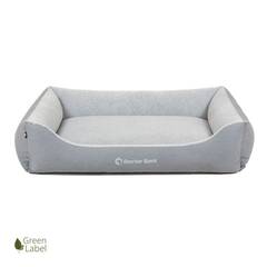 Hundebett hellgrau • waschbar bei 60 Grad • Doctor Bark Green Label