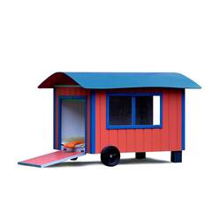 Konfigurierbare Hundehütte • Modell 'Bauwagen'