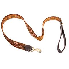 Hundeleine aus Baumwolle und Apfelleder, 130cm • Amal Cognac