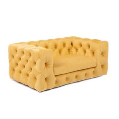 Luxus Hundesofa für kleine Hunde • GLAMOUR yellow